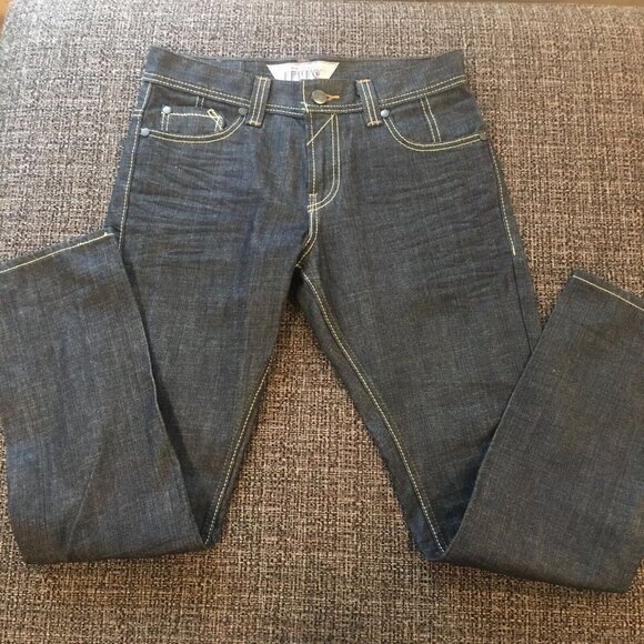 LEVI’S Skinny 511 Drk Denim Jeans Red Tab Black Label Back Zip Pockets W30 L30 - Picture 2 of 11